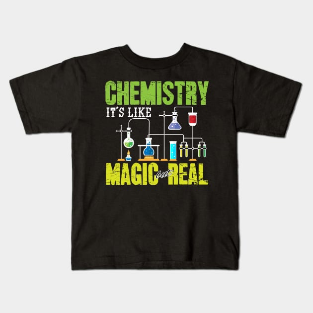 Chemistry It's like magic but real Kids T-Shirt by captainmood